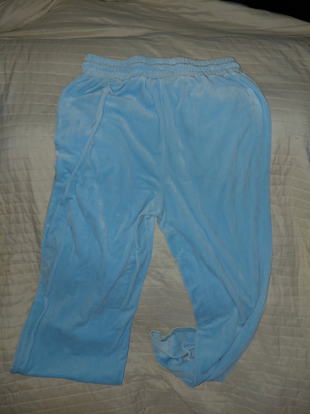 Von Dutch Light Blue Velour Hoodie & Joggers - Picture 6 of 10